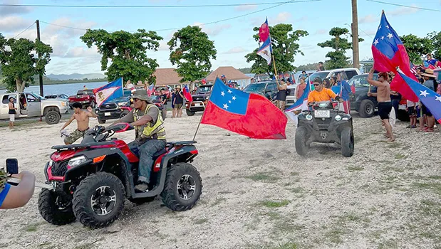 ATVs supporting Toa o Samoa