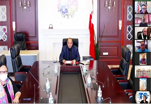 In attendance over zoom were Tonga’s Prime Minister Hu’akavameiliku Siaosi Sovaleni, Deputy Prime Minister Poasi Tei, Minister for Finance Tatafu Moeaki, members of the ASG cabinet, and Reverend Tevita Paea, president of the Tongan Community in American Samoa