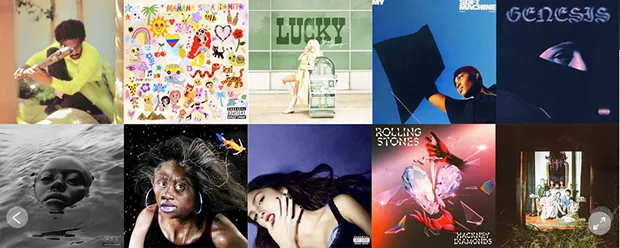 TOP ALBUMS OF THE YEAR