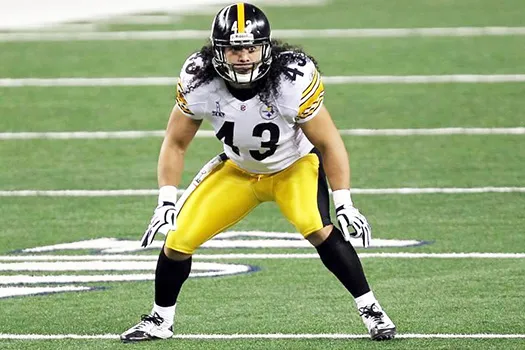 Troy Polamalu on the playing field