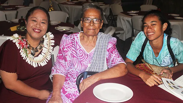 2019 Territorial Teacher of the Year (TTOY), Jordanna Maga, (far left) with her aunty (middle) along with a young family member