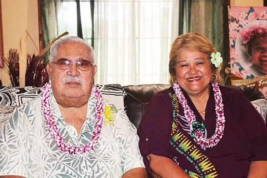 Sen. Tuaolo M. Fruean and wife Fiapaipai