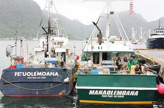 Tuna boats in Pago Pago harbor