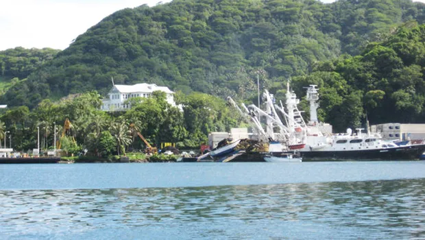 Tuna boats in port, American Samoa, 2009