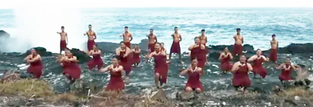Dancers at Turtle and Shark location in Vaitogi, American Samoa