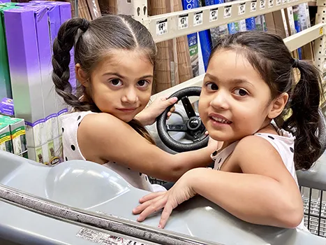 Photo of twin girls from Alabama