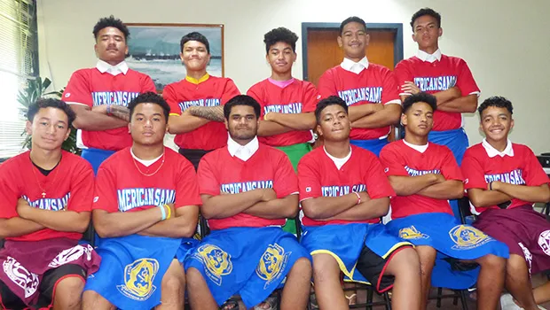 Members of the American Samoa 18U national baseball team