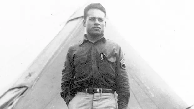 Pearl Harbor attack survivor Uifa’atali Peter T. Coleman in the U.S. Army in World War II. 