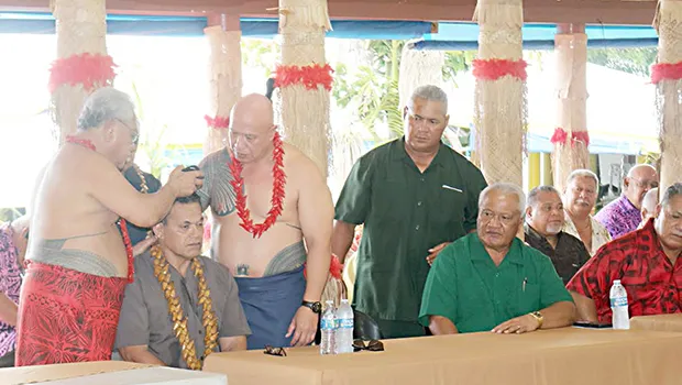  Uluao Letuli receiving the Olo title