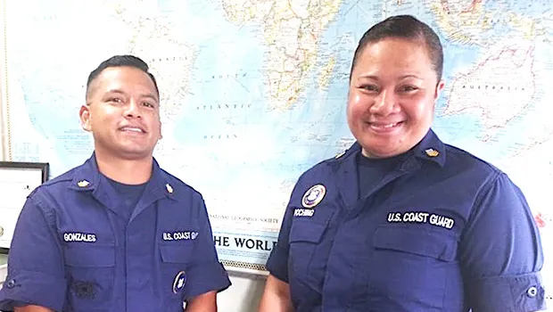PO1 Manuel Gonzales and YN1 Moli Po Ching