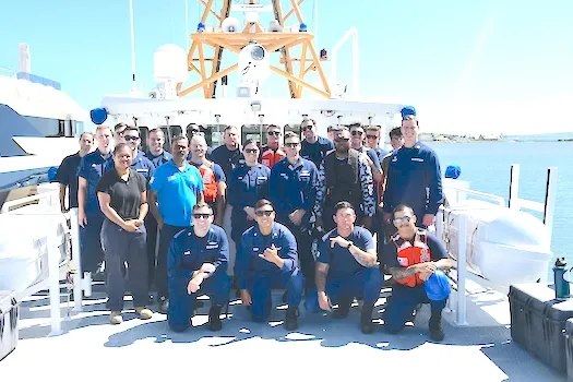 The U.S. Coast Guard Cutter Oliver Berry crew