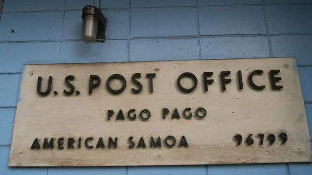USPS AMERICAN SAMOA SIGN