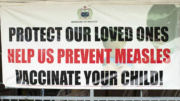 Vaccinate your child billboard in Samoa