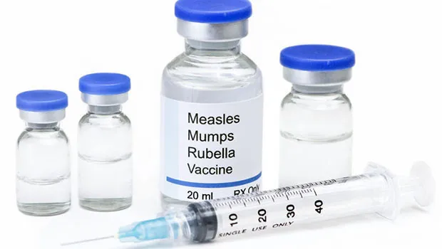 Photo of MMR vaccine and needle