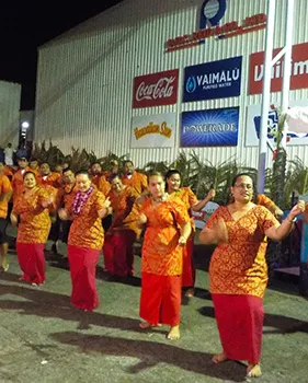 Dancers celebrating GHC Reid Vailima 40th Anniversary