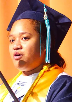 Iakina Adventist Academy class of 2018 Valedictorian, Ingrid Papalii. 