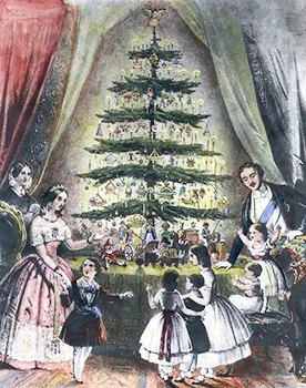 Illustration of Queen Victoria's Christmas tree