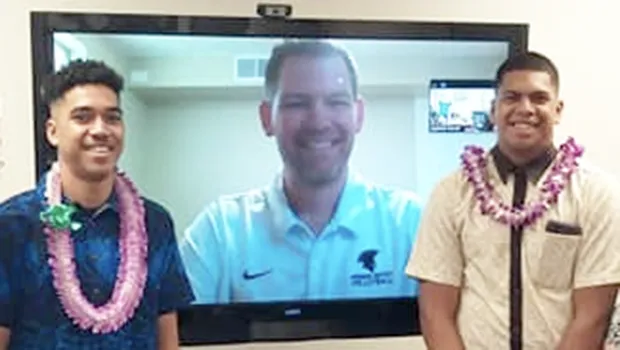 Leone Faia Jr,Sione Bishop Jr,Coach Thomas Young