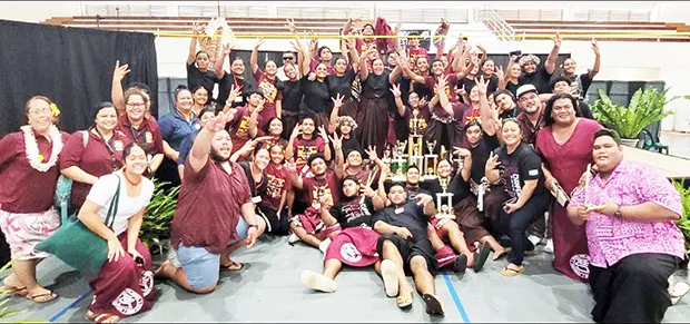 Tafuna High School Warriors speech contest participants