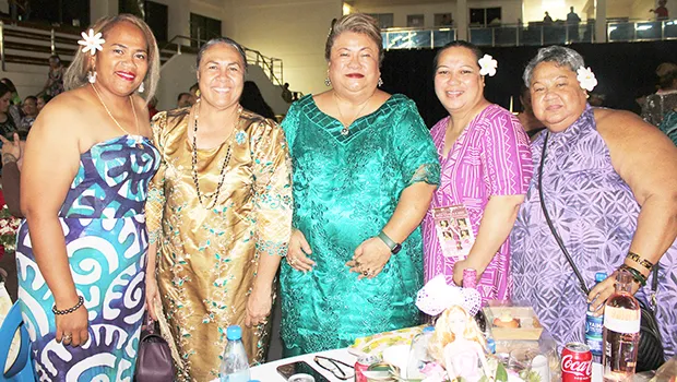 Family and friends of business owner Vui Florence Tuaumu Vaili-Saulo