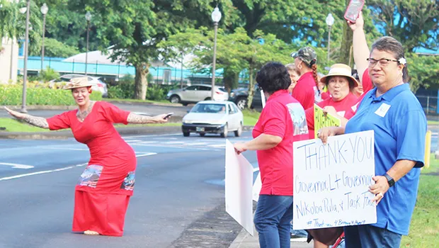 Some of the participants and returning resident