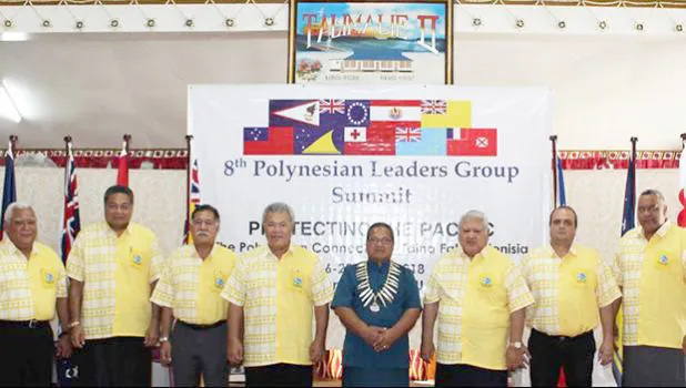 Far right is American Samoa Lt. Governor Lemanu Peleti Mauga.