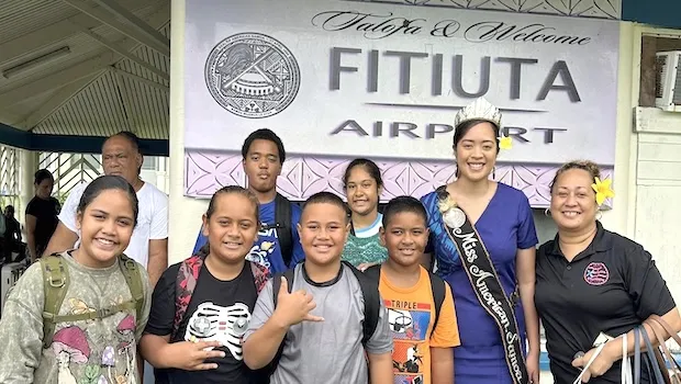 Miss American Samoa visits Manu'a islands
