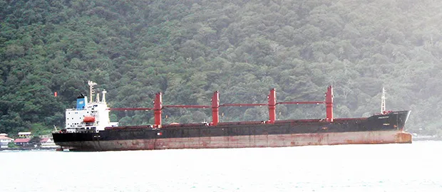 North Korean cargo vessel, “Wise Honest” in Pago Pago Harbor