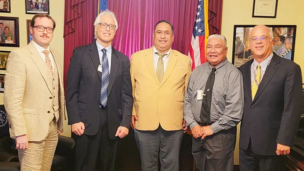egislative Assistant Daniel Black, Papali’i David Cohen, Attorney General Fainu'ulelei Utu, Small Business Credit Initiative director Robert Ho Chee, and Legislative director Richard Stanton 