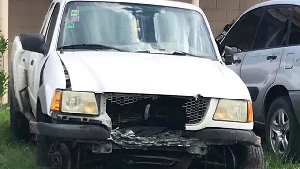 Government vehicle licensed to Dept. of Agriculture