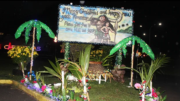 Christmas lights and decorations