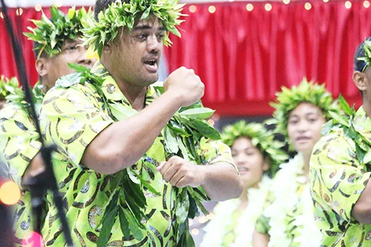 A performer at the American Samoa Arts Council's 42nd Annual Holiday Music Festival 