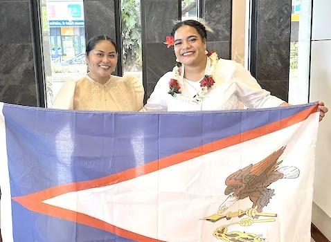 Alphina Liusamoa and Dr. Sabrina Suluai-Mahuka 