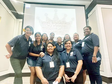 Womens caucus at the  Young Pacific Leaders Civic Engagement Workshop