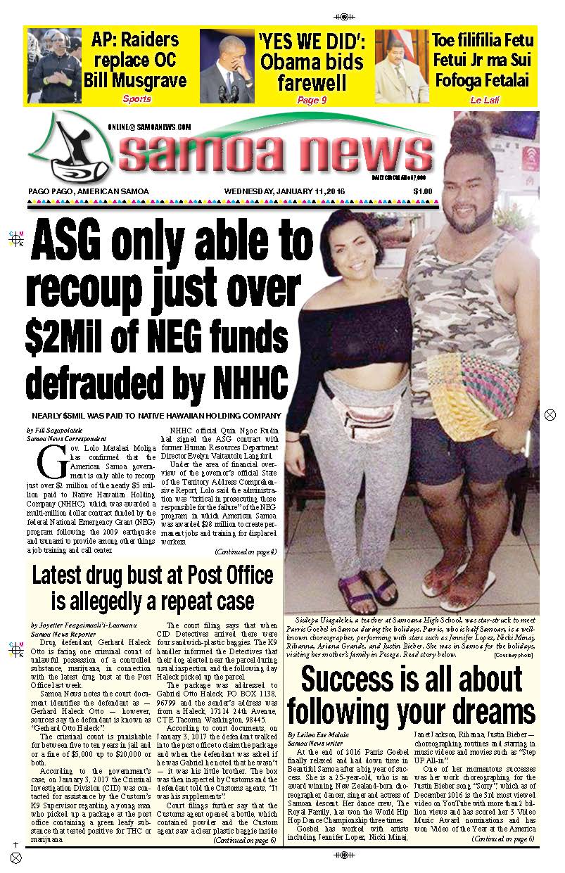 SN News Wednesday Jan. 11, 2017